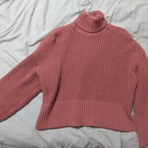 Madewell burnt Orange turtleneck sweater
